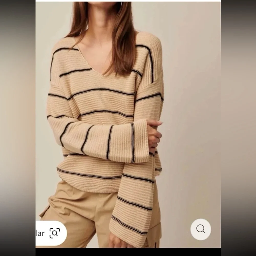 Line Stella N-Cotton Sweater In Sea Salt 
size Small/P - Picture 3 of 12